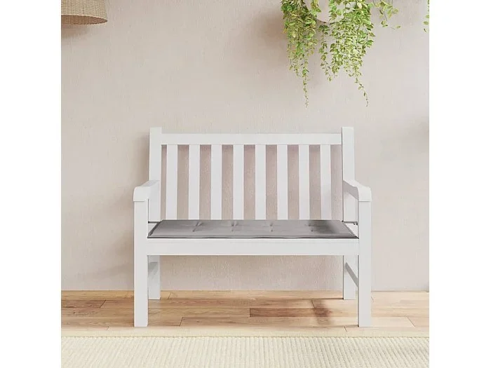 Cojín de banco de jardín tela Oxford gris 100x50x3 cm ES549705