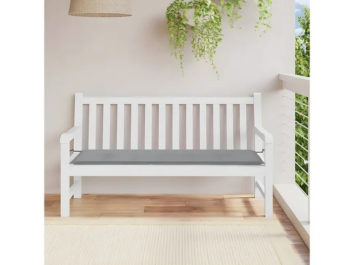 Cojín de banco de jardín tela Oxford gris antracita 150x50x3 cm ES838488