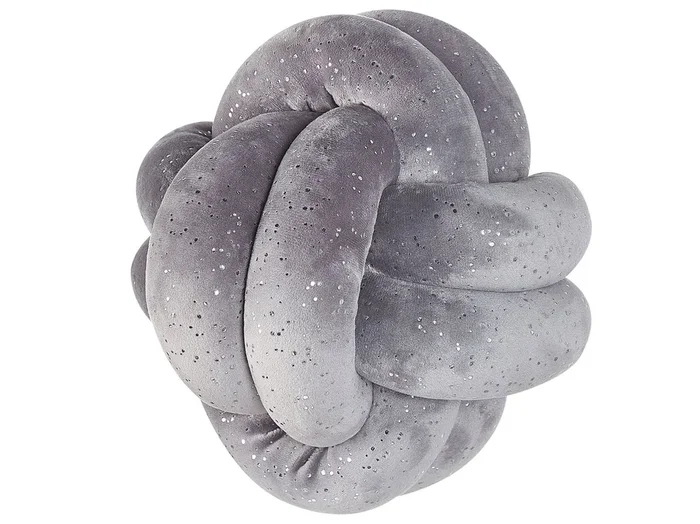 Cojín decorativo MALNI Terciopelo 20 x 20 cm Gris Liso