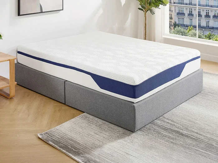Colchón 140 x 190 cm espuma HD 7 zonas y acogida gel con memoria de forma desenfundable grosor 22cm – FAGANI de YSMÉE