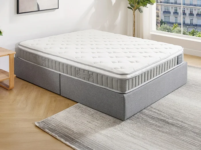 Colchón 160 x 200 cm con muelles ensacados y viscoelástico de 21 cm de grosor – VITOGO de YSMÉE