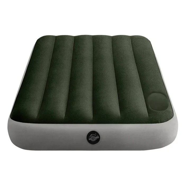 Colchón hinchable 1 plaza con bomba de pie Fiber-Tech Downy INTEX