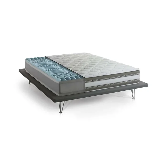 Colchón individual Dmorell, colchón Memory Foam y Gel con 9 zonas diferenciadas, 100% Made in Italy, Antiácaros e Hipoalergénico, 80x190h27 cm