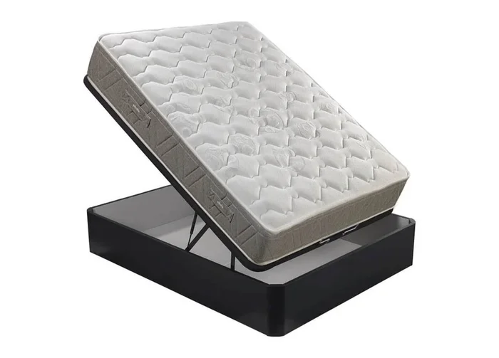 Colchón POCKETLIGHT 8K PIKOLIN de muelles ensacados Adapt-Tech y canapé cerezo 90x190cm