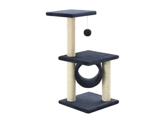 Colen Rascador para gatos con poste de sisal 65 cm azul oscuro