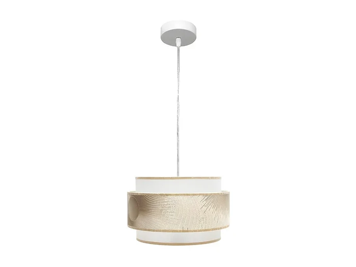 Colgante Pequeño Modelo Nepal Blanco Con Pantalla