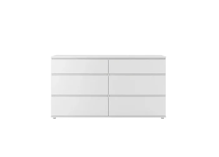 Cómoda doble con 6 cajones NOVA blanco