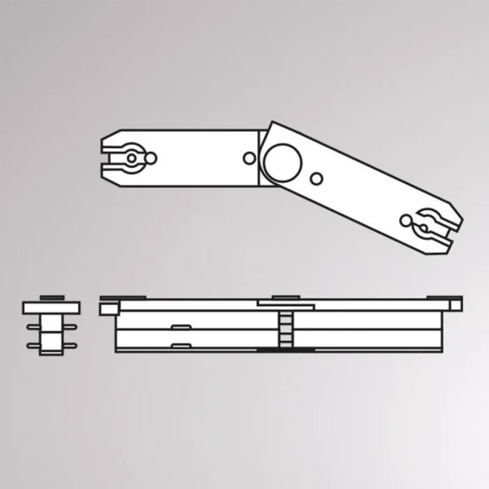 Conector flexible de riel bifásico Volare, 70-150°