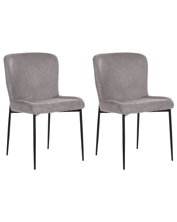 Conjunto de 2 sillas de comedor ADA Gris oscuro