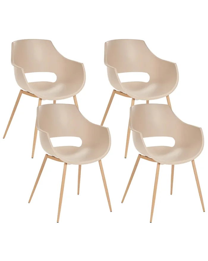Conjunto de 4 sillas de comedor MILLERS Beige