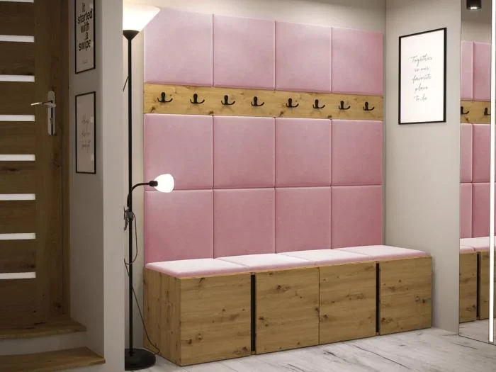 Conjunto pasillo Hartford 268, 186x168x46cm, Roble Artisan, Aglomerado laminado Tapiz
