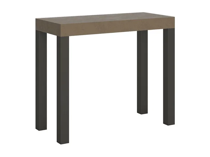 Consola extensible 90×40/300 cm Everyday Gris Paloma estructura Antracita