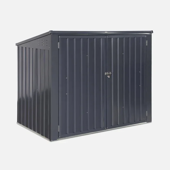 Contenedor de basura doble de acero galvanizado con 1,75m²
