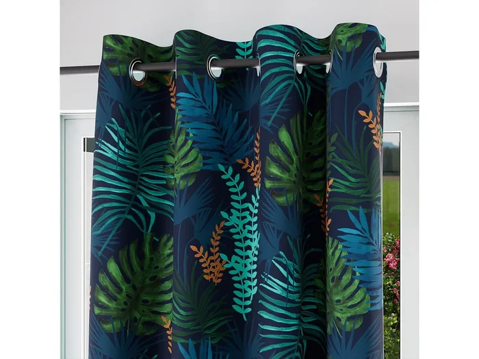 Cortina con ojales 135×250 cm AMAZONIE blue