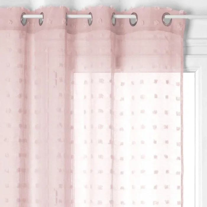 Cortina poliéster rosa 240x140cm
