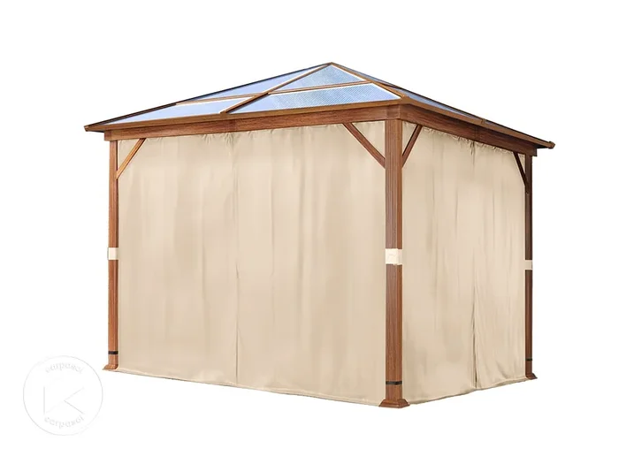 Cortinas (set de 4) para Cenador Forest Deluxe 3x3m champán