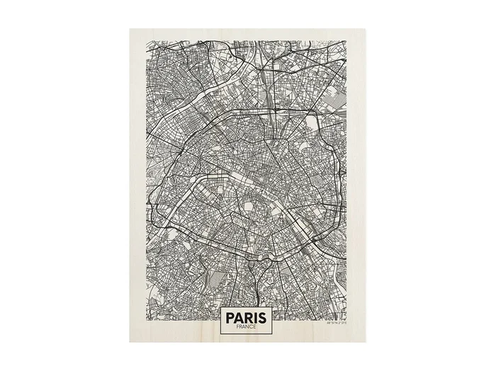 Cuadro de madera Paris