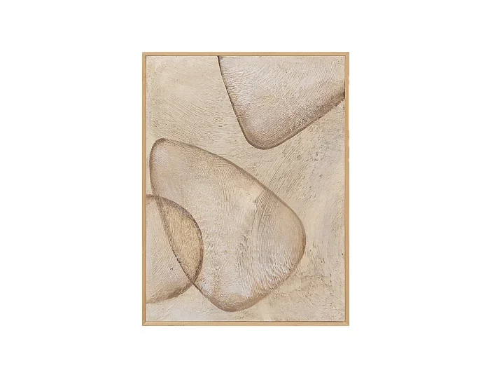 Cuadro decorativo sobre lienzo de algodón pintado artesanalmente con pintura al oleo sin marco de 80x100cm – FLORENS – DECOWOOD