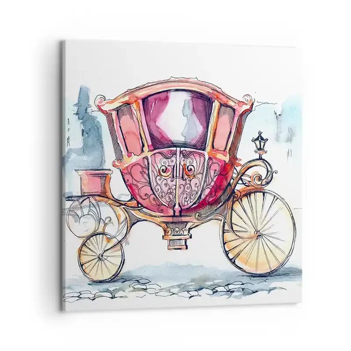 Cuadro sobre lienzo – Impresión de Imagen – ¿A la boda o al baile? – 50×50 cm