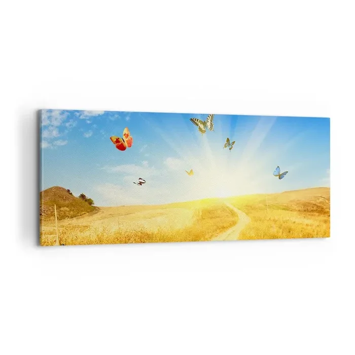 Cuadro sobre lienzo – Impresión de Imagen – ¿Cómo no amar el verano? – 100×40 cm