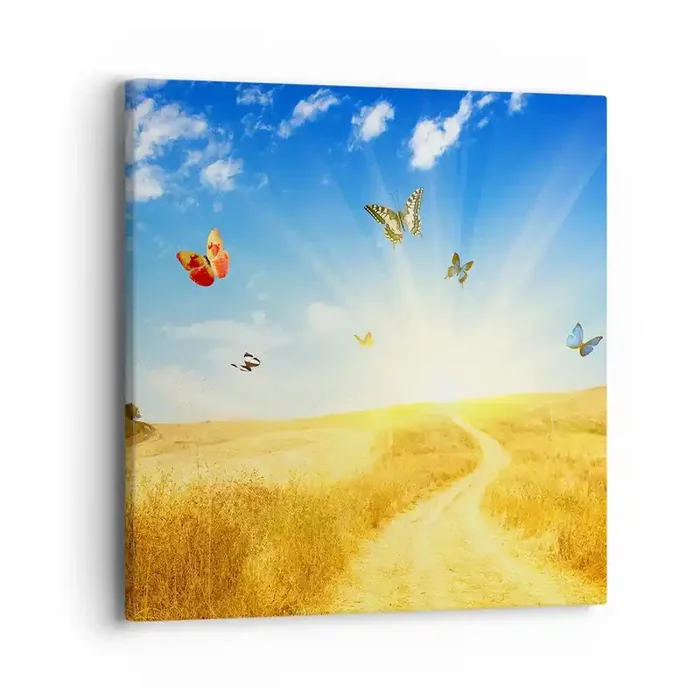Cuadro sobre lienzo – Impresión de Imagen – ¿Cómo no amar el verano? – 40×40 cm