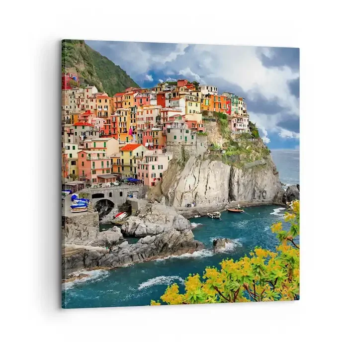 Cuadro sobre lienzo – Impresión de Imagen – En el acantilado – 60×60 cm