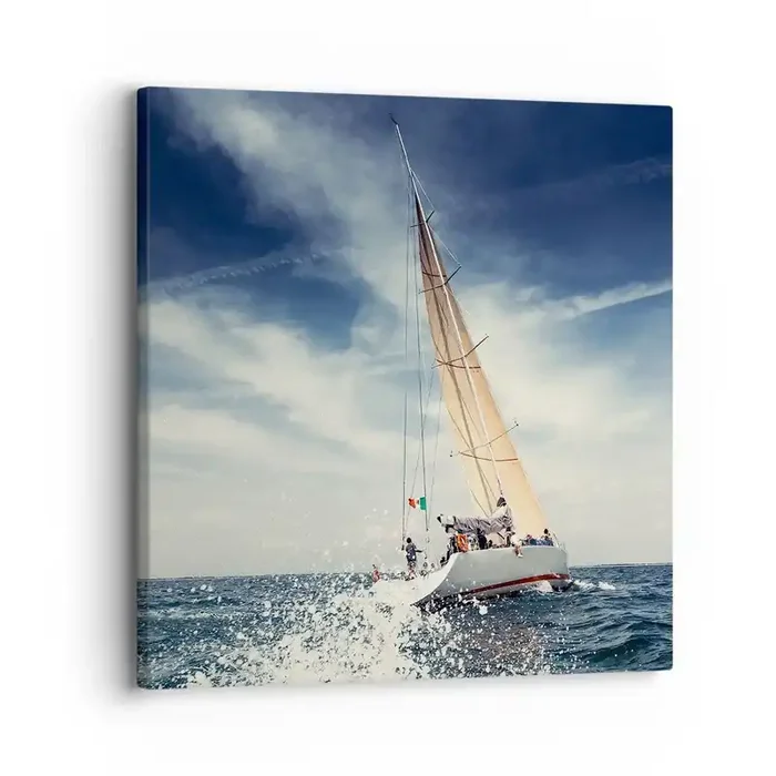 Cuadro sobre lienzo – Impresión de Imagen – ¡No nos alcanzarán! – 30×30 cm