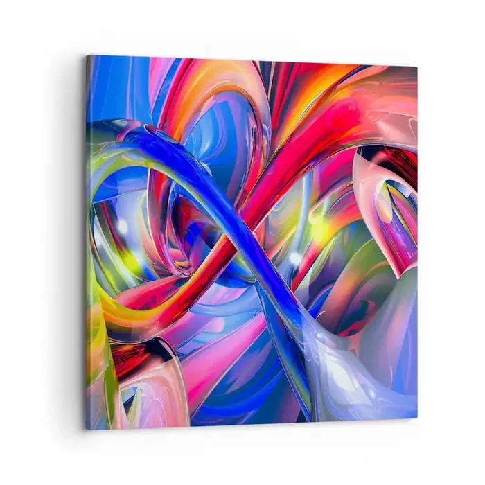 Cuadro sobre lienzo – Impresión de Imagen – Una danza de colores – 60×60 cm