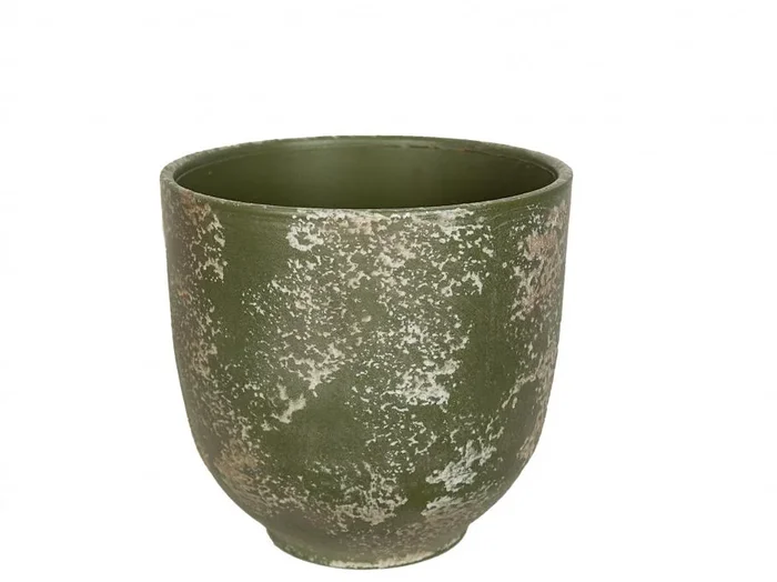 Cubremaceta Ceramica Antique Verde