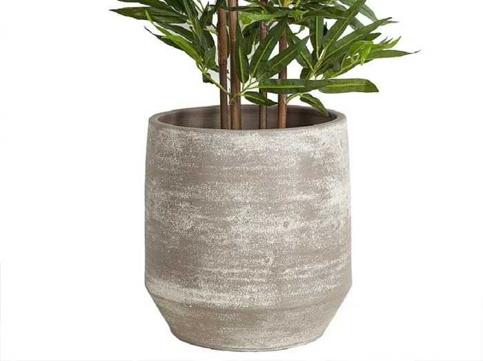 Cubremaceta Ceramica Gris