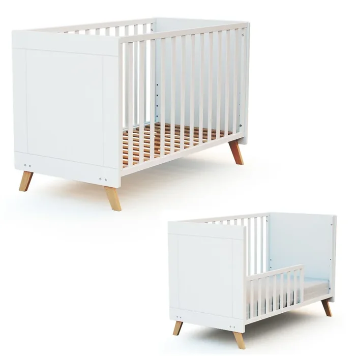 Cuna bebé Sakura convertible en cama (kit barandilla incluido)