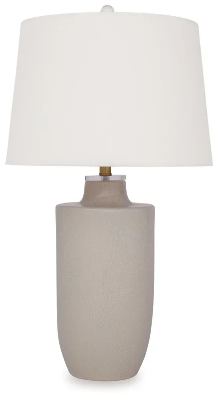 Cylener Off White Table Lamp