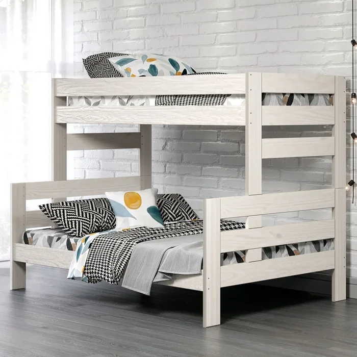 Damaris White Twin/Full Bunkbed