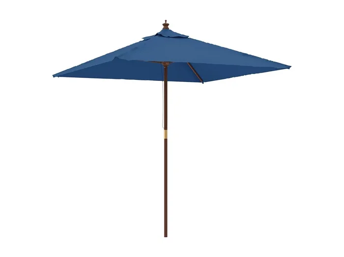 Daranor Sombrilla de jardín poste de madera azul azure 198x198x231 cm