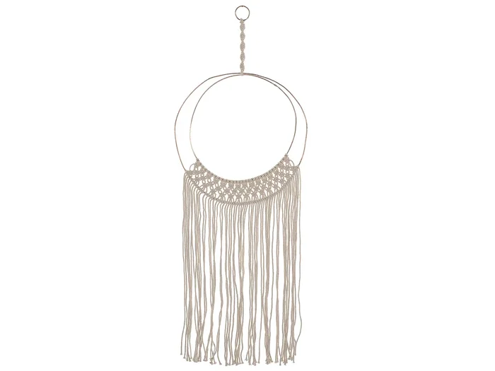 Decoración de pared ALUVA Algodón 136 cm Beige claro
