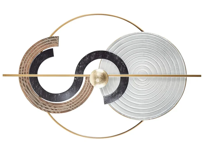 Decoración de pared BRAGA Metal 55 cm Multicolor
