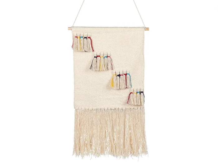 Decoración de pared de tela BUREWALA Algodón 108 cm Beige