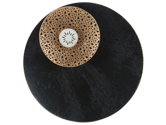 Decoración de pared RUBIDIUM Metal 49 cm Negro