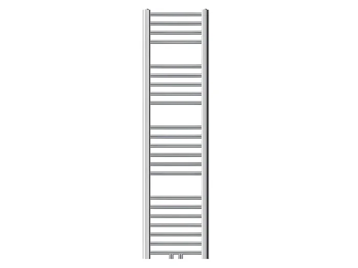 ECD Germany Radiador toallero de baño – 300 x 1400 mm – cromo – recto con conexión central – secador de toallas Radiador moderno
