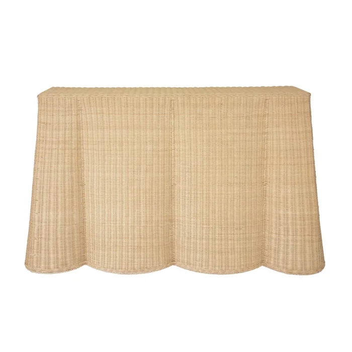 Egan Natural Rattan Console Table