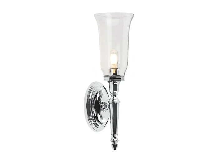 Elstead Dryden 1 ljus badrumsvägglampa polerad krom IP44, G9