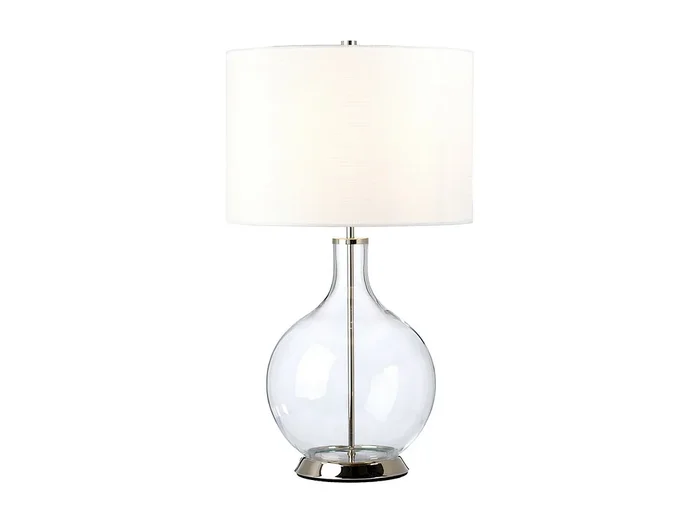 Elstead Orb Bordslampa med rund skärm polerad nickel