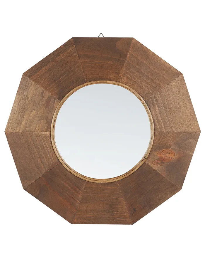 Espejo ASEM 60 cm 60 cm Madera de álamo Marrón
