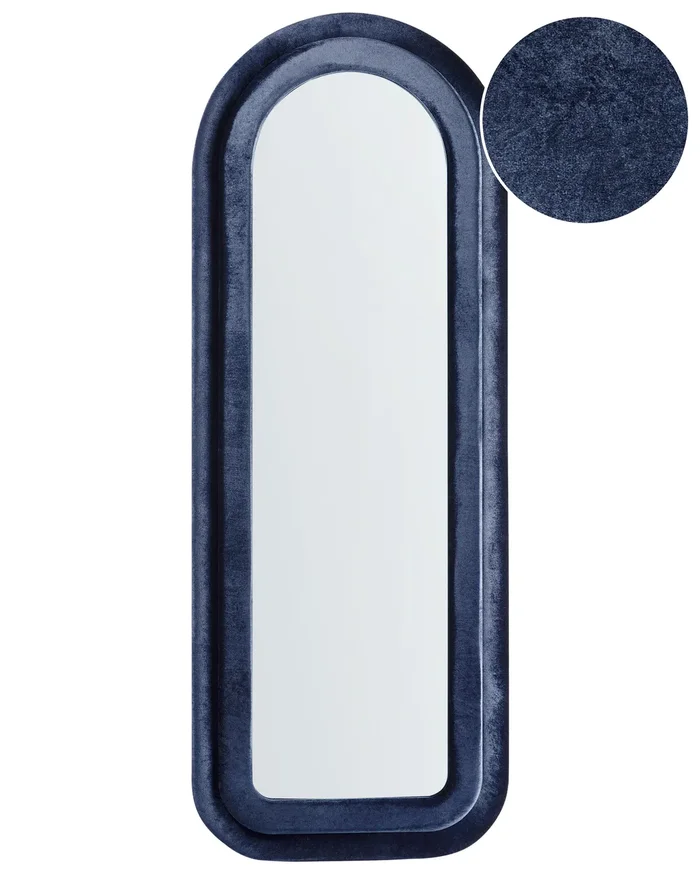 Espejo CULAN 60 cm 160 cm Terciopelo Azul oscuro