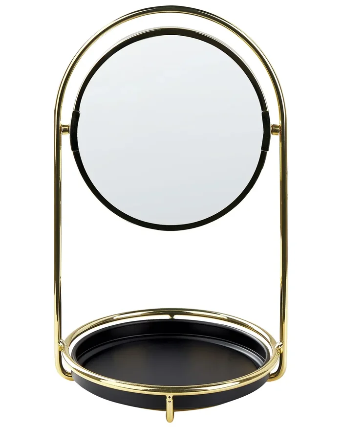 Espejo de maquillaje INDRE Dorado