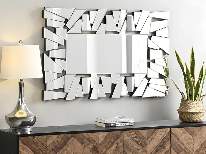 Espejo de pared de acero inoxidable – Ancho 120 x H. 76 cm – UYUNI