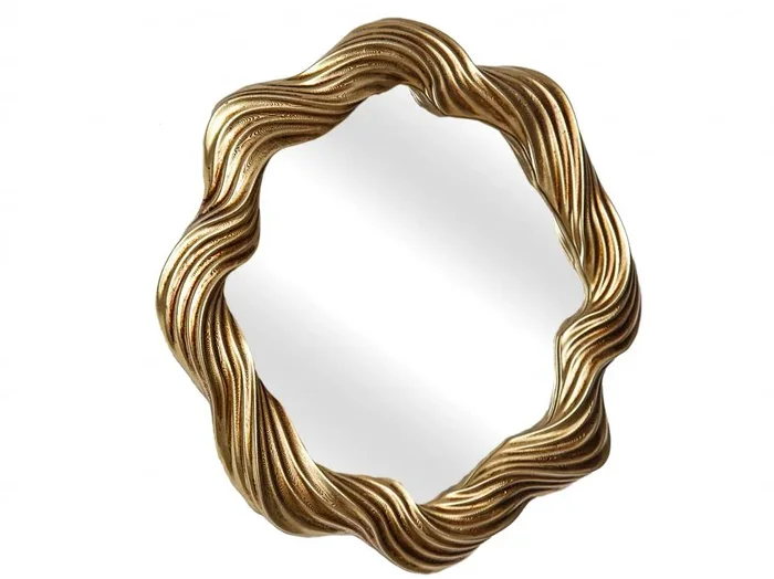 Espejo Resina Dorado