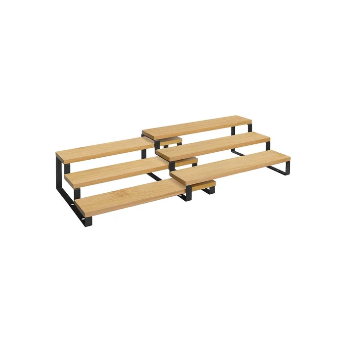 Estante para Especias Especiero Extensible Madera de Ingeniería Apilable