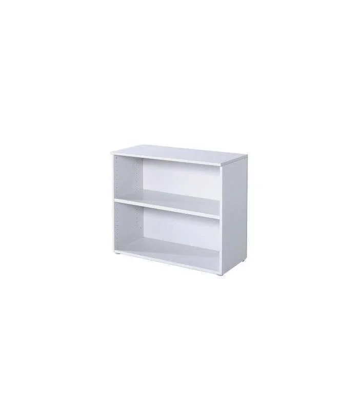 Estantería baja para oficina o estudio acabado blanco, 77.6 cm(alto)93 cm(ancho)42.5 cm(fondo).
