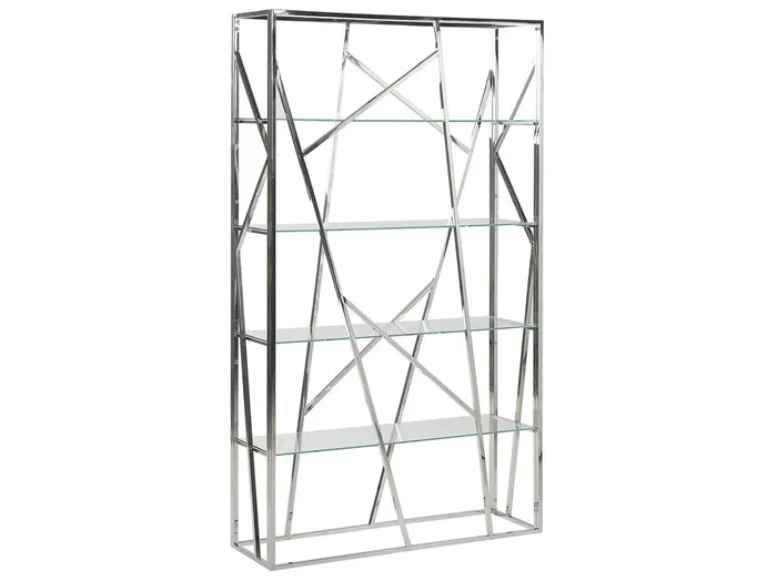 Estantería con 4 baldas Estantería HOXIE Metal 175 cm Plateado